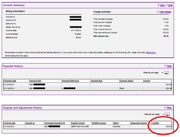 Invoice History