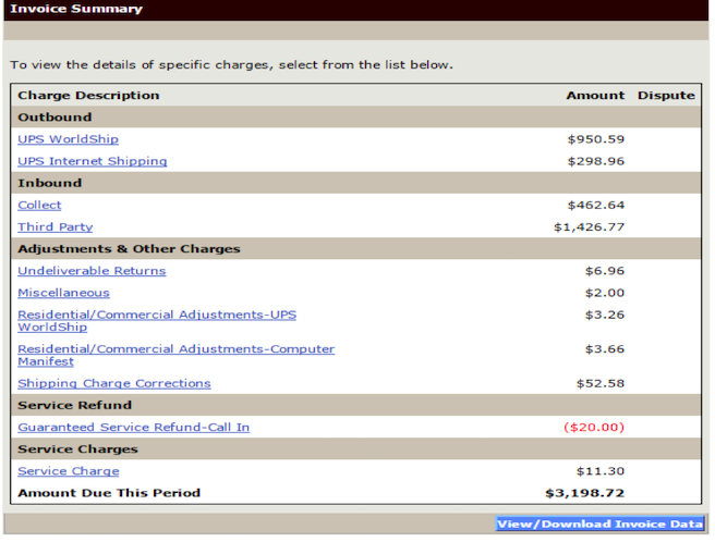 Invoice History