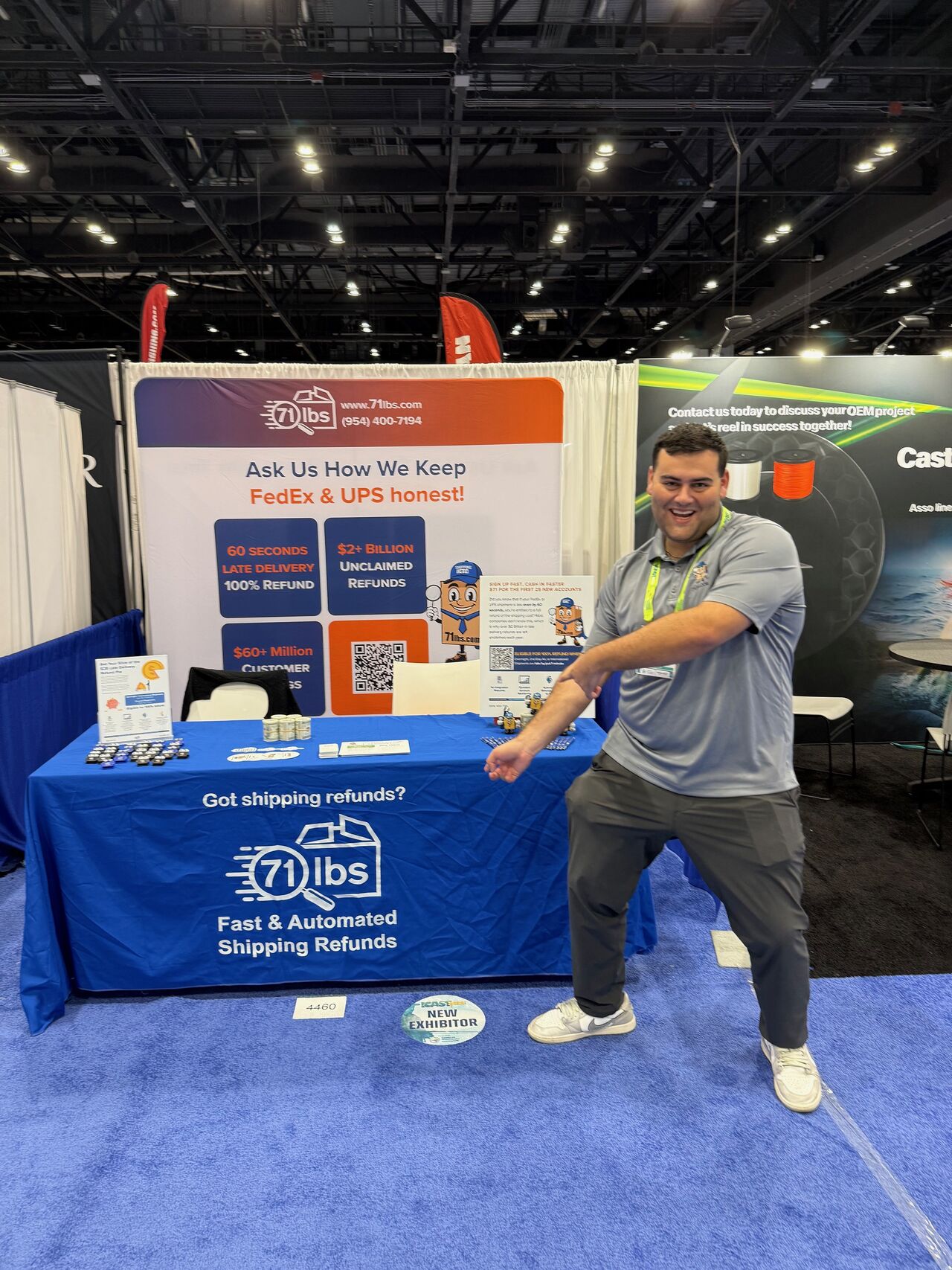 71lbs at trade show